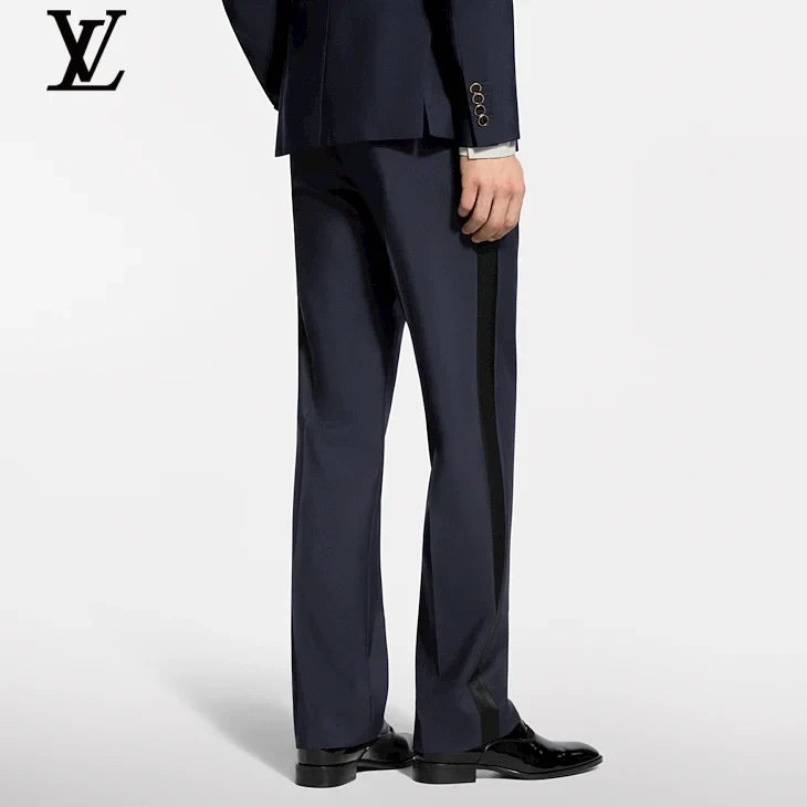 Louis Vuitton Beige Straight Linen Trousers