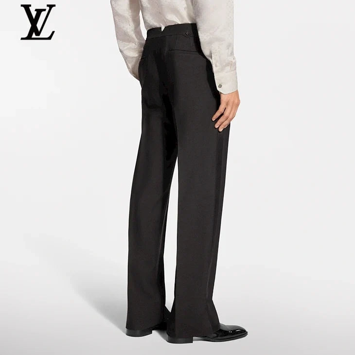 Louis Vuitton Black Wide-Leg Wool Trousers