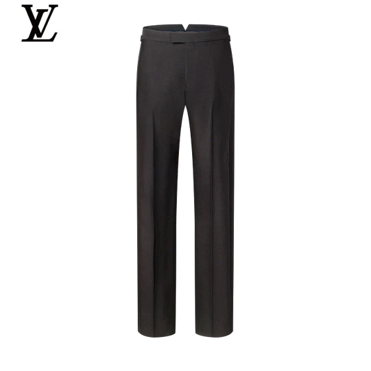 Louis Vuitton Black Wide-Leg Wool Trousers