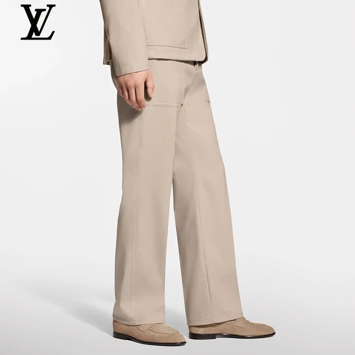 Louis Vuitton Beige Straight-Fit Cargo Trousers