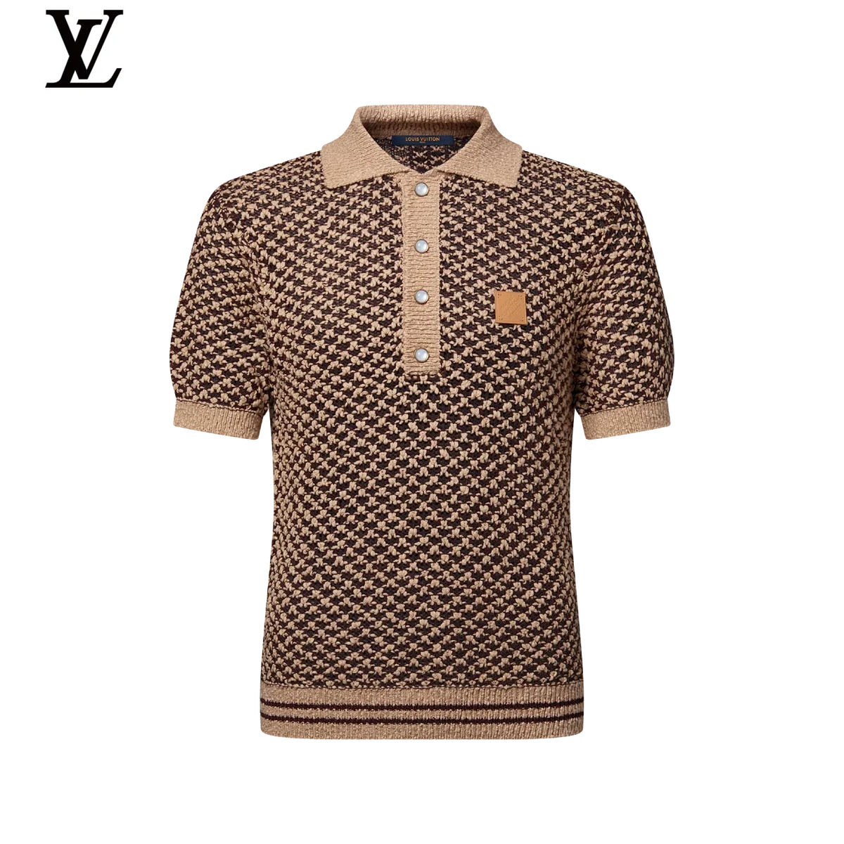 Louis Vuitton Houndstooth Knit Polo