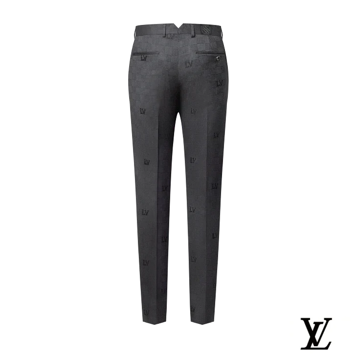 Louis Vuitton Grey Damier LV Jacquard Trousers