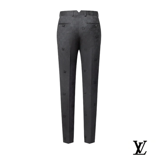 Louis Vuitton Grey Damier LV Jacquard Trousers
