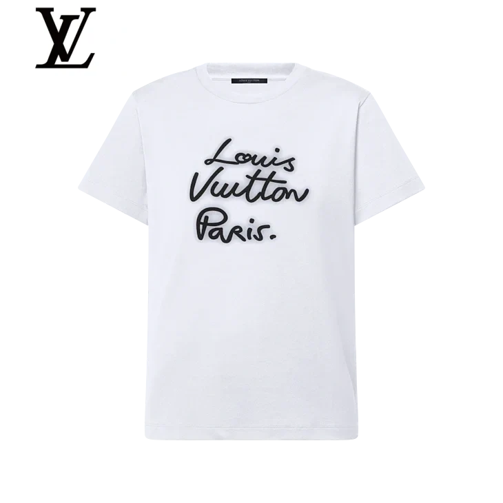 Louis Vuitton White Louis Vuitton Paris Signature T-Shirt