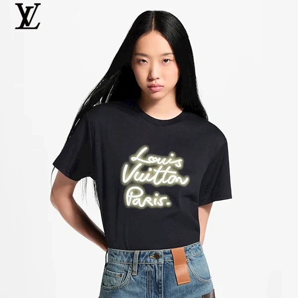 Louis Vuitton Luminous Paris Signature Short-Sleeve T-Shirt