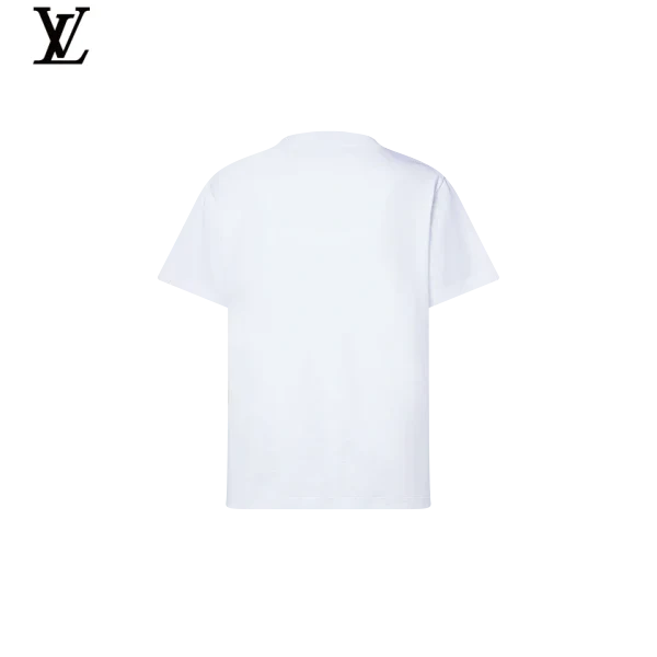 Louis Vuitton Pink Signature Chain Print Short-Sleeve T-Shirt