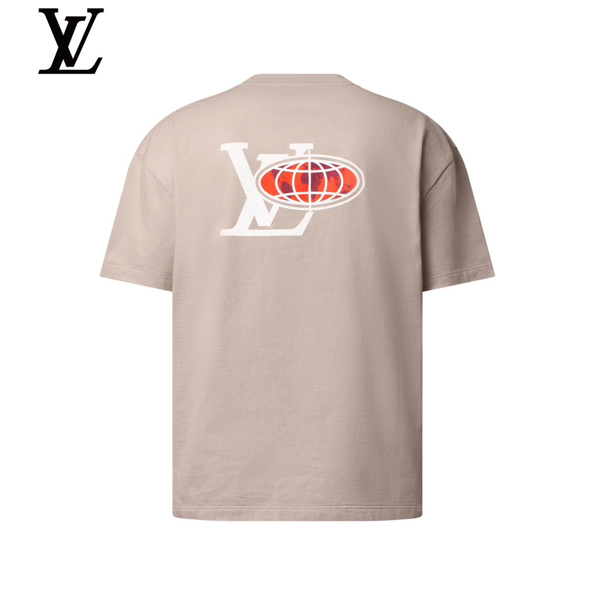 Louis Vuitton Beige "Le Monde Est À Vous" World Map Print T-Shirt