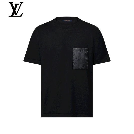 Louis Vuitton Black Monogram Pocket Short Sleeve T-Shirt