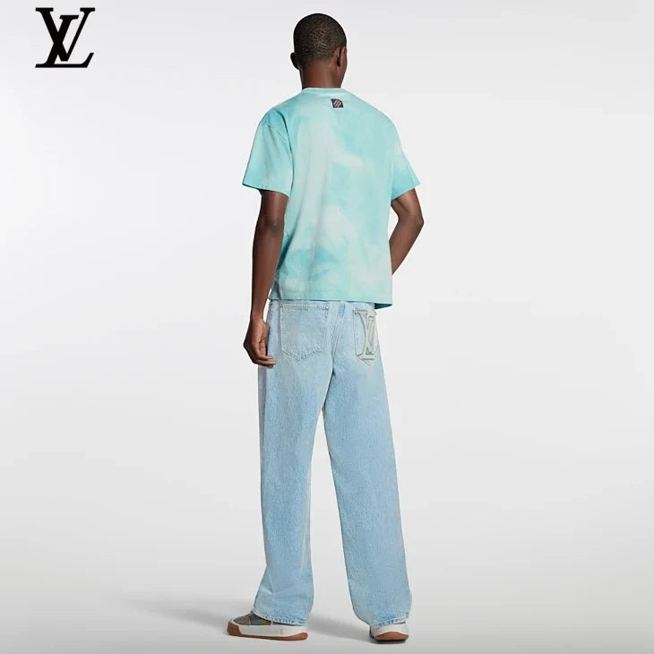 Louis Vuitton Tie-Dye Large Letter Print T-Shirt