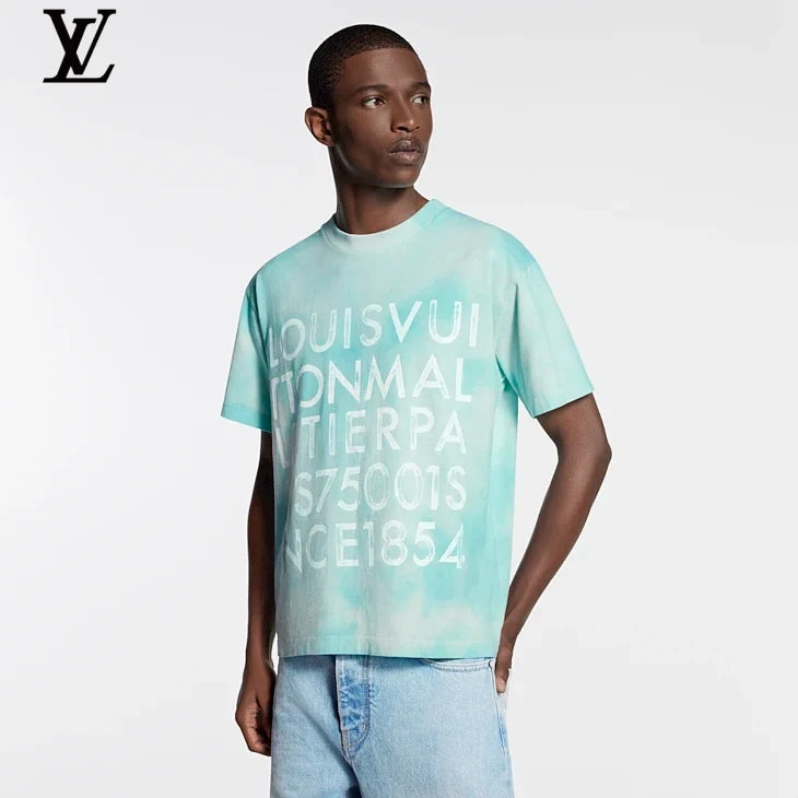 Louis Vuitton Tie-Dye Large Letter Print T-Shirt