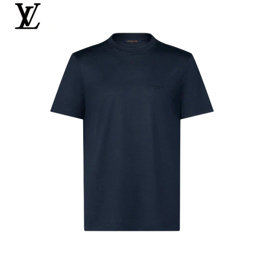 Louis Vuitton Navy Subtle Logo Crew Neck Short Sleeve T-Shirt