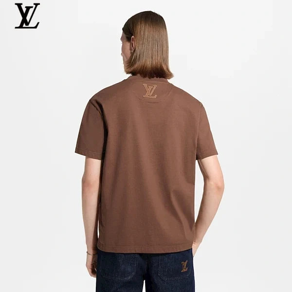 Louis Vuitton 3D Letter Embroidery Short-Sleeve T-Shirt